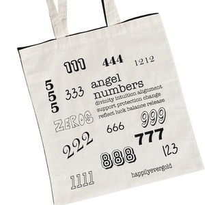 Angel Numbers Print Totebag
