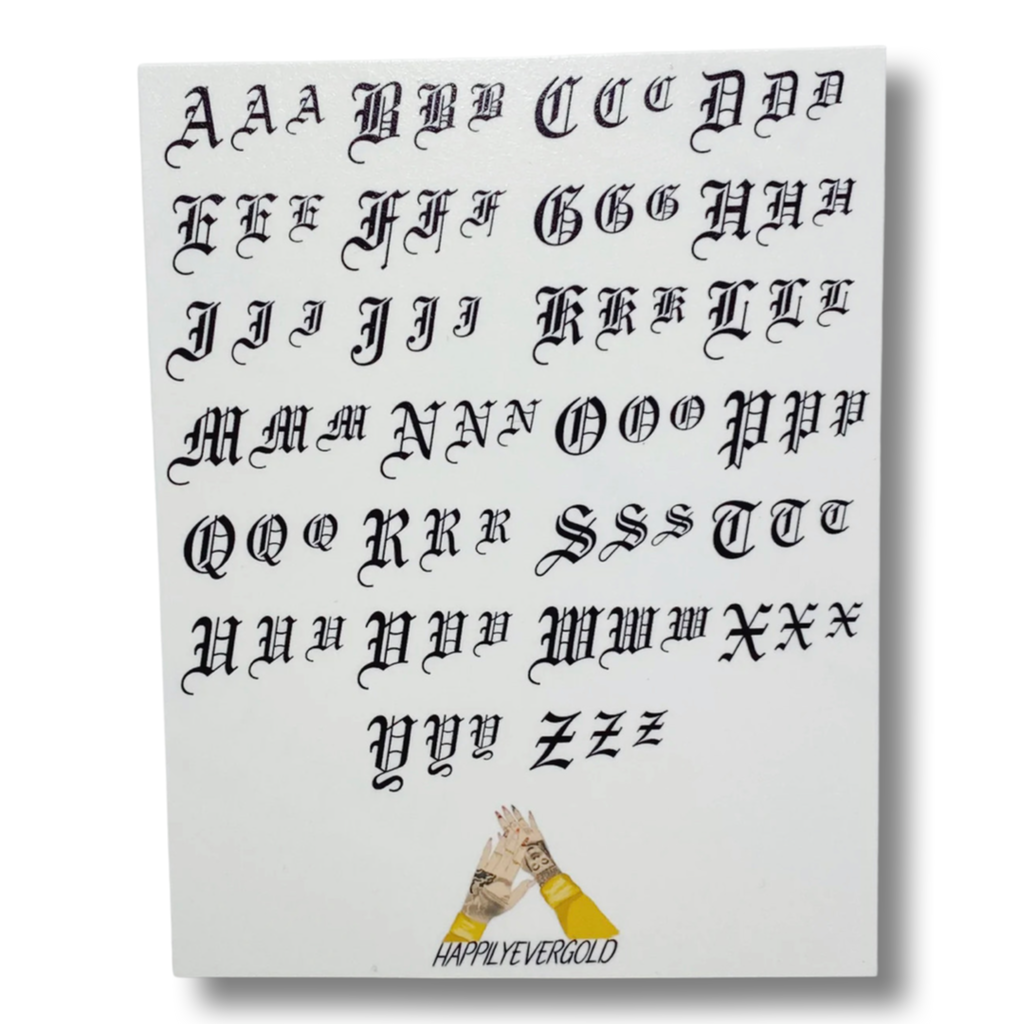Old English Alphabet